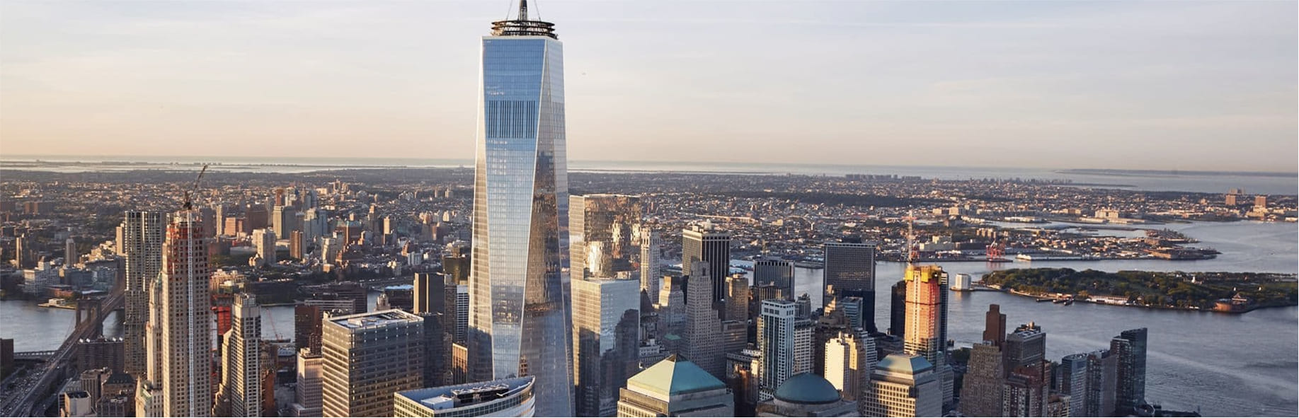 aerial view of NYC